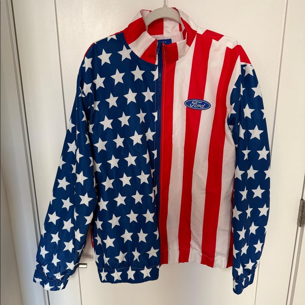 Ford Mustang Forever 21 Windbreaker Jacket Mens